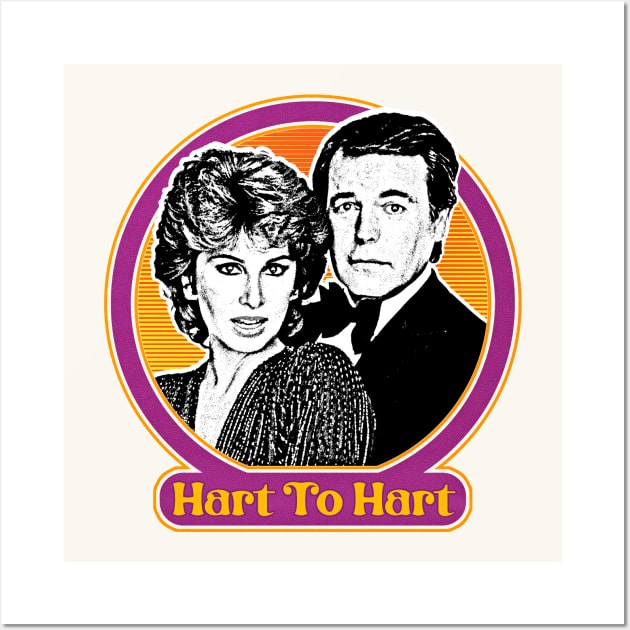 Hart To Hart //// 80s Retro Fan Design Wall Art by DankFutura